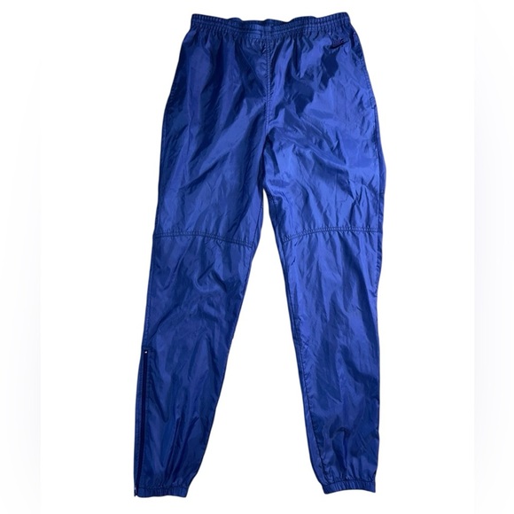 Nike Windbreaker Ankle Zip Track Pants Mens Size Medium Blue Thin Lightweight - Picture 1 of 8